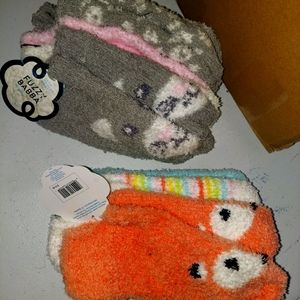 3 multi pack of fuzzy babba socks (both for $8)